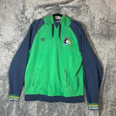 Umbro New York Cosmos jacket. Navy blue and green | Depop