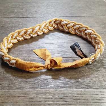 Vintage braided tie belt - Gem