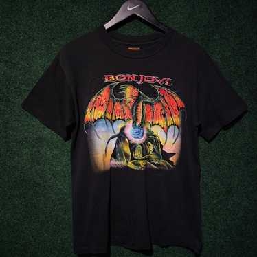 超レアL美品！90s BON JOVI 日本TOUR Tシャツ　BROCKUM製 Vintage 1995 BON JOVI Japan Tour Concert Promo Rare L Size