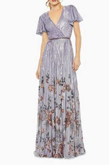 Mac duggal embellished v - Gem