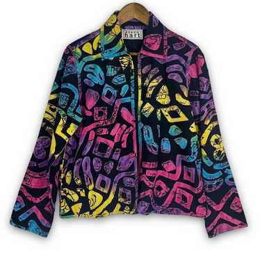90s KEREN hart ドット柄 刺繍 コットンジャケット レディース レディース 古着 90s KEREN hart カラフル マルチ ドット