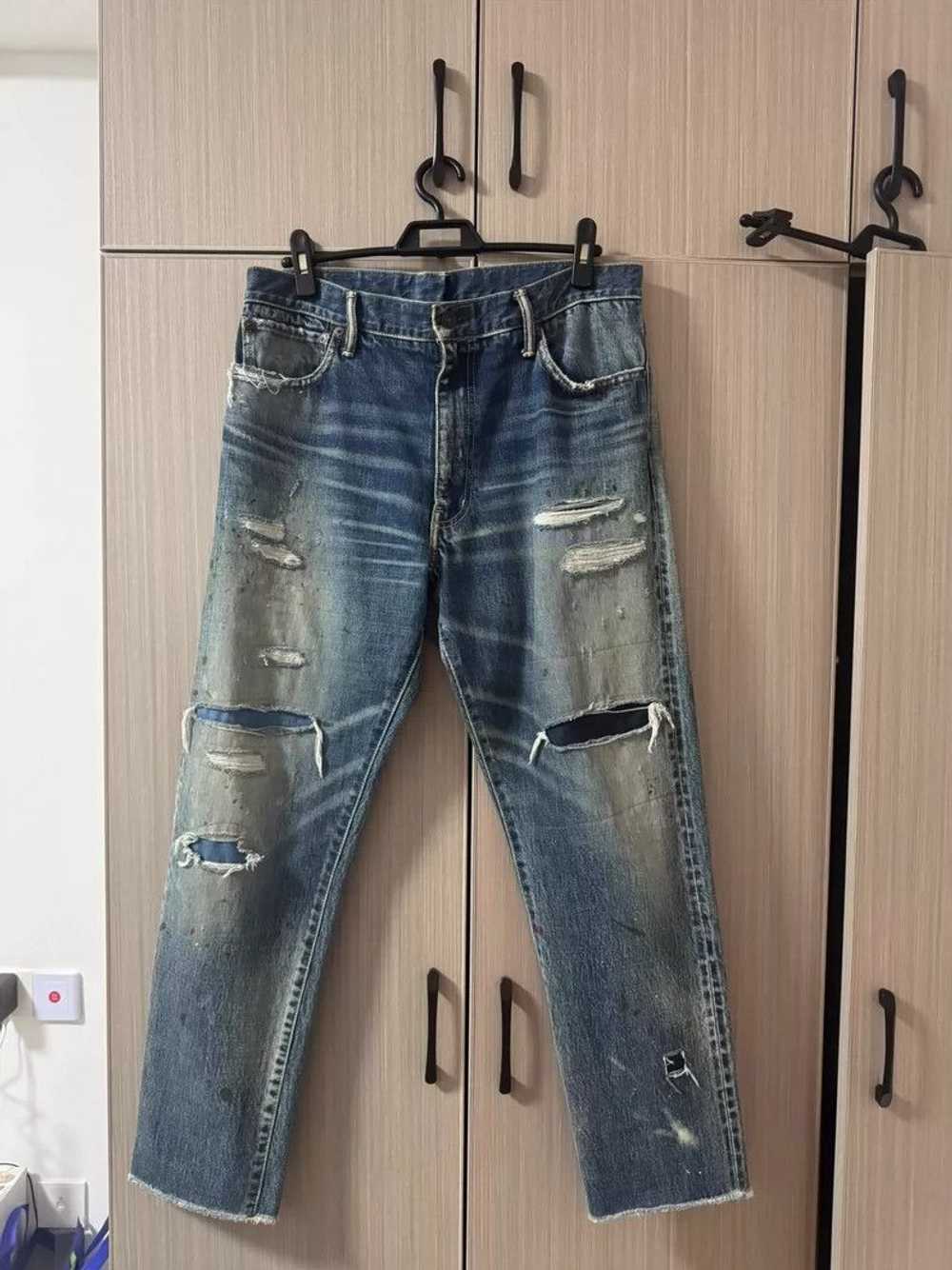 Visvim visvim size 2 journeyman pants tacked crash jeans 2505-Nex