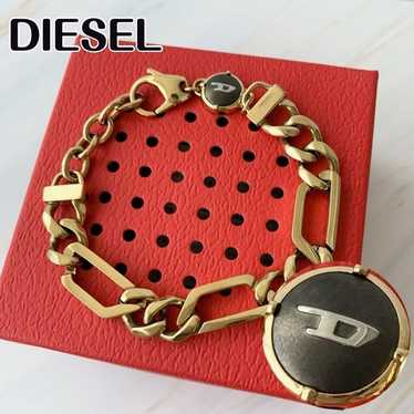 【DIESEL】D Logo Chain Ring Women's Stainless Steel Soft Chain Ring | Silver | Diesel