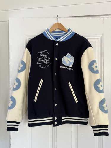 ジャケット・アウター VANDY THE PINK VARSITY JACKET L VANDY THE PINK Insulated Varsity Jacket Men's Small Blue