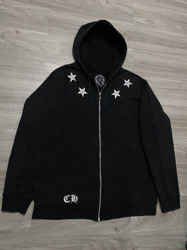 +ch+ archives + shop 専用　CHROME HEARTS Chrome Hearts Multi-Color Cross Logo Zip Up Hoodie - SRM