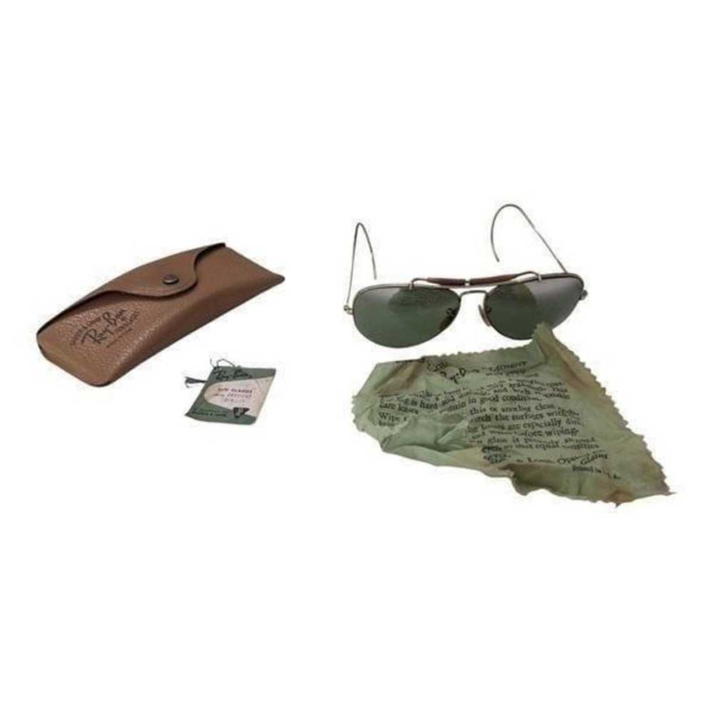 Vintage BL Ray Ban Bausch & Lomb 1/10 12k GF DGM Green Aviator w/Case And Cloth