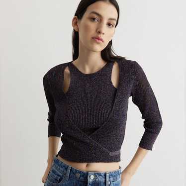 GANNI　Light Sparkle Rib Blouse レディース】SPARKLE RIB BLOUSE | GANNI(ガニー) / トップス