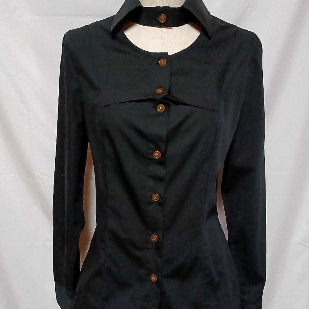 Vivienne Westwood, Excellent Condition! 90s Vintage Choker Neck Blouse