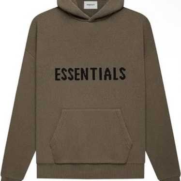 Essentials knit hoodie - Gem