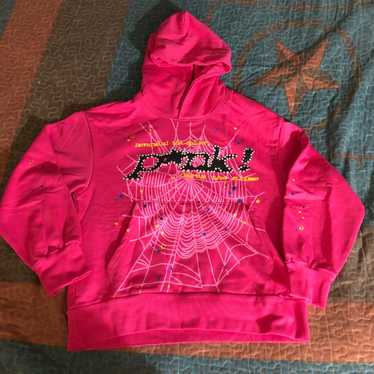 sp5der p⭐︎nk g hoodie Sp5der P*NK Hoodie Pink Men's - SS21 - US