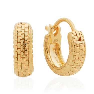 【MONICA VINADER】18KYGヴェルメイユ Alta Capture ピアス Alta Capture Charm Cocktail Earrings in 18k Gold Vermeil on