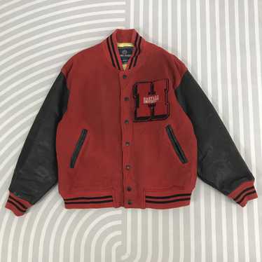 【THe】HARVARDのスタジャン（ヴィンテージ） HARVARD SPORTS CLUB スタジャン 袖レザー ハーバード大学