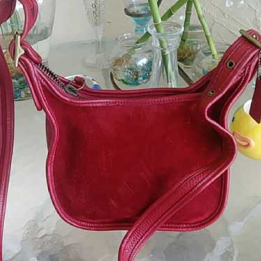 バッグ Vintage Coach Berkeley Drawstring Red Refurbished 90s Vintage Limited Edition Coach Red Berkeley