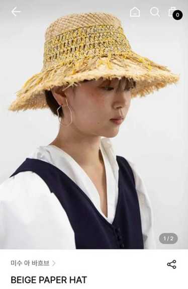 ストローハット MISU A BARBE BONI STRAW HAT misu au barbe straw - Gem