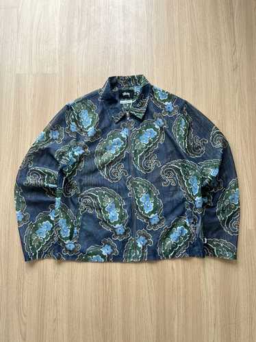 Stussy Noma Denim Zip Work Jacket Black | eBay