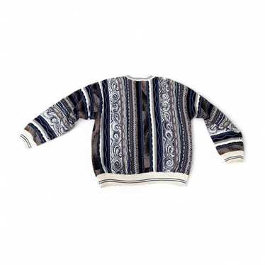 COTTON TRADERS 古着　3Dニット　ビンテージ　COOGIライク COTTON TRADERS クージー風 3Dニット 総柄 コットンニット
