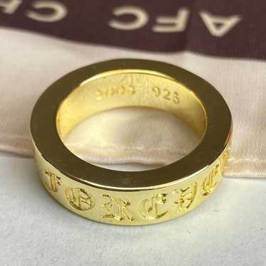 VINTAGE●CHROME HEARTS●クロームハーツ 22K ロゴ リング US3 クロムハーツスペーサーリングFUCKYOU3mm22K|クロムハーツ通販