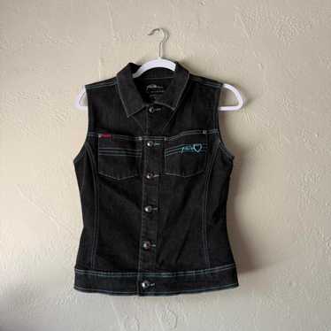 トップス pltinum fubu denim vest トップス pltinum fubu denim vest pltinum fubu denim vest