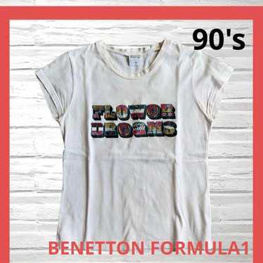 美品 benetton 90s Tシャツ formula 1 シューマッハ 90年代 イタリア製 Benetton Formula 1 F1 レーシングTシャツ