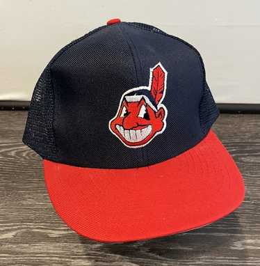 Vintage 90s Logo Athletic Cleveland Indians Splash Snapback