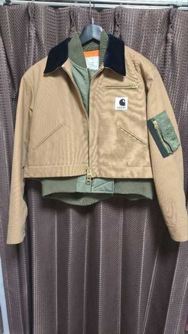 Sacai - Sacai X Carhartt WIP キャンバス × MA-1 ジャケット