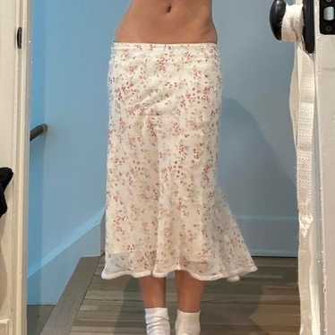 Women's Skirt - White/Cream - S – Floral skirt - image 1