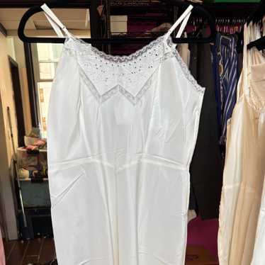 Barbizon Women's Slip Dress - White - 16 – Vintag… - image 1