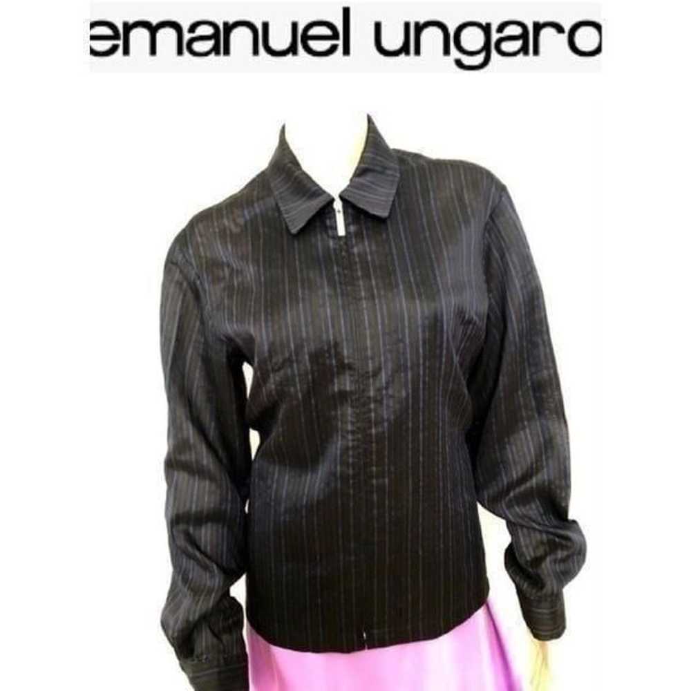 Sz US10 Vintage 90’s Emanuel Ungaro Zip Jacket