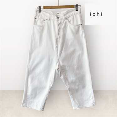 Namu Shop - Ichi Antiquites Linen Denim Sarouel Pants - Navy