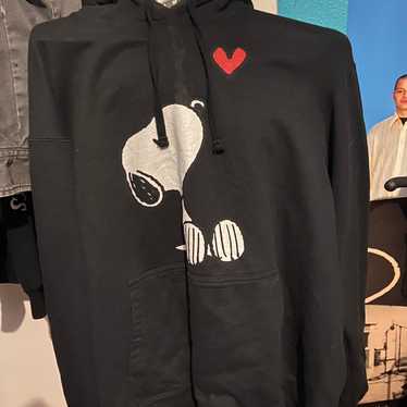 トップス BOOTLEGGERS SNOOPY SWEAT HOODIE BLACK M SNOOPY PEANUTS PATCH XL WOMEN BLACK HOODIE SWEATSHIRT | eBay