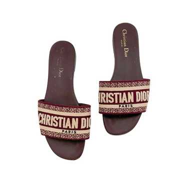 サンダル・ミュール DIOR DWAY SANDALS DIOR | Dway ヒールスライド エンブロイダリー コットン