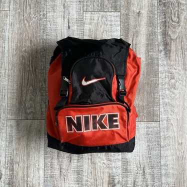 （レア）90s〜00s NIKE backpack y2k チェック柄 Rare!! Vintage Nike Green Tint Bioknx Technology Mini Swoosh
