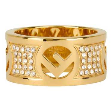 FENDI Gold Ring Line Stone Charm フェンディ Fendi | Jewelry | Fendi Ring With Charms | Poshmark