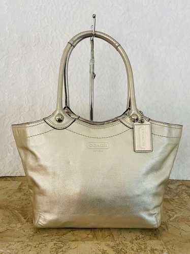 バッグ COACH Bleeker Legacy Soho Hand Bag Rare COACH Vintage SOHO Satchel Buckle Flap Cowhide Leather Bag