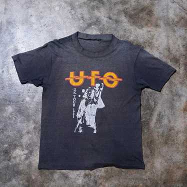 80s ビンテージ　パキスタン　UFO Tシャツ イギリス　ハードロック 80's VINTAGE UFO パキスタン製 Tシャツ バンドTシャツ ロックT