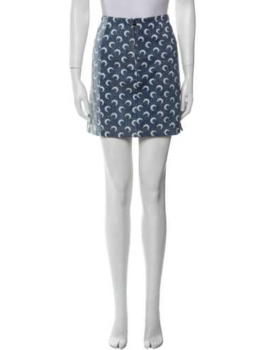 ワンピース MARINE SERRE Women Mid Skirts 8903626 WDR057A CJER0011 BK99 Marine Serre - Midi Skirt With Zebra Side Panel | HBX