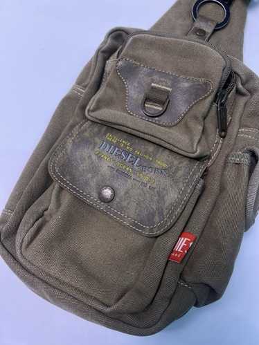 バッグ DIESEL Sling Bag shoulder bag demim y2k Vintage Diesel Crossbody Sling Bag Multi Pocket Utility y2k