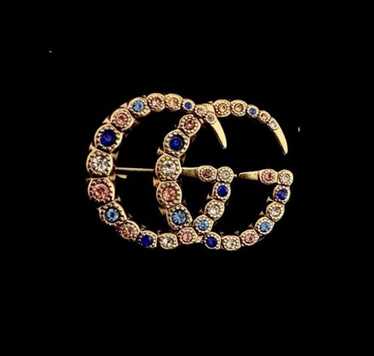 Vintage gucci gold brooch - Gem
