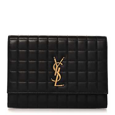 Saint Laurent☆Cassandre Matelasse Carre 折りたたみ財布 黒色 Saint Laurent☆Cassandre Matelasse Carre 折りたたみ財布 黒色