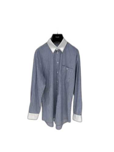 トップス CELINE stripe shirt 36 triomphe t-shirt in striped cotton - CREAM / BLACK | CELINE