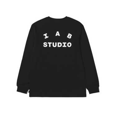 ★大人気★IAB Studio Hoodie Black White IAB Studio Half Zip-Up Black White Long Sleeve Sweatshirts