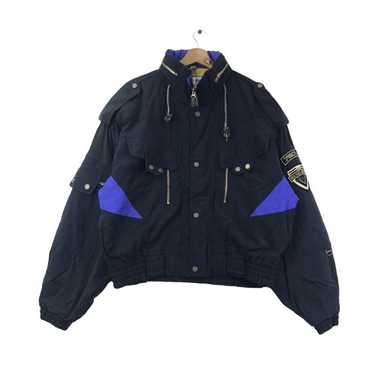 ellesse ITALY 90s スキージャケット ゴールドウィン Vintage 90s Ellesse Goldwin Ski Wear Racing Jacket Hoodie