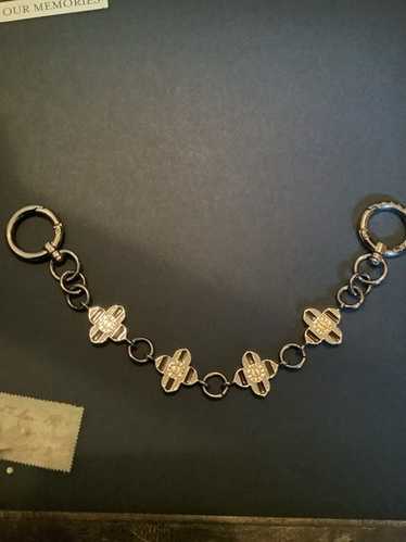 HENRI BENDEL チャーム Rare! Henri Bendel Centennial Stripes Floral Swag Bag Charm