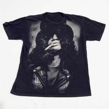 GUNS N ROSES SLASH Hanes Tシャツ ブラック スケルトン Hanes hanes guns n - Gem