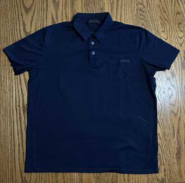 トップス 00s Prada sports polo shirt navy 2tone ▷ Prada Polo Shirt – TWOVAULT