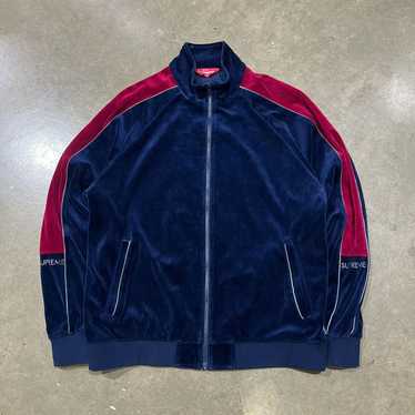 Supreme Geo Velour Track Jacket (SS23) - $158