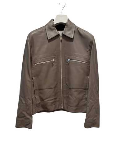 ジャケット・アウター HERMES leather shirts 40 / margiela year HERMÈS Martin Margiela Hermes Paris 2002 Red Lambskin