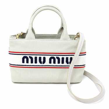 美品 miu miu archive hand bag canvas y2k MIU MIU AW2000s Archive Hand Bag Y2K Vintage Blue Black