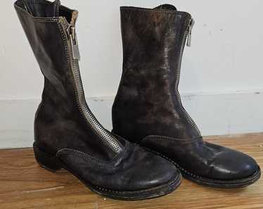 ショートブーツ・ブーティ GUIDI '310' ankle boots Purple 310 Buy Guidi women multicolor rainbow leather zip boots for