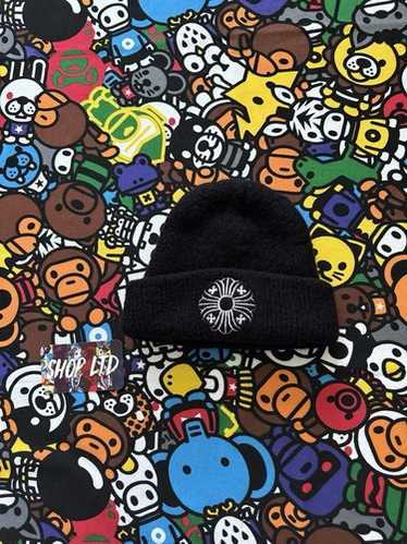【無料郵送/関税込/正規品】 Chrome Hearts Triple Cross Beanie Chrome Hearts Triple Silver Cross Patch Beanie | Grailed